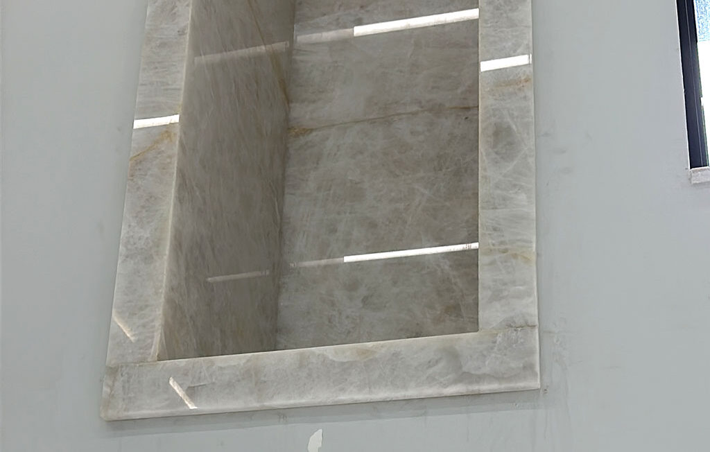 Cristallo Quartzite in Kitchens and Bathrooms